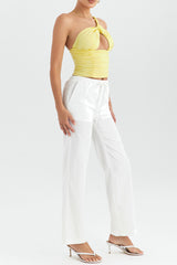 Mistress Rocks White Drawstring Trousers - SALE