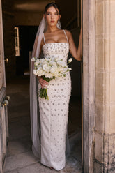 Martine Ivory Embellished Corset Wedding Gown