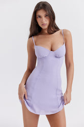 Christiana Lavender Mini Dress