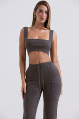 Sia Charcoal Cashmere Blend Bralette - SALE