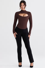 Georgina Cocoa Knitted Corset