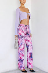 InfinityMistress Rocks Pink Print Jeans - SALE