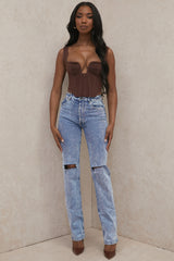 Tate Blue Vintage Fit Antique Wash Jeans