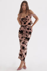 Graciela Dusty Pink Devore Top