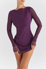 Mistress Rocks Shadow Open Back Mini Dress - SALE