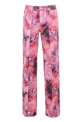 InfinityMistress Rocks Pink Print Jeans - SALE