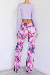 InfinityMistress Rocks Pink Print Jeans - SALE