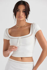 Nola Ivory Dainty Knit Top