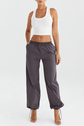 Mistress Rocks Slate Parachute Trousers - SALE