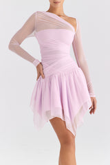 Mistress Rocks Mallow Layered Asymmetric Dress - SALE