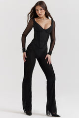 Avalon Black High Waist Trousers