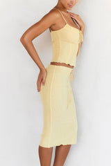 Mistress Rocks Butter Mesh Knee Length Skirt - SALE