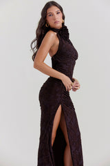 Kyra Cocoa Halter Top