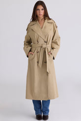 Marais Camel Belted Full Trench Coat