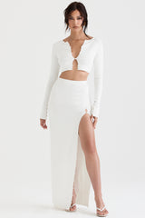 Eloise Ivory Cropped Cardigan - SALE