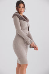 Dahlia Beige Cashmere Cardigan - SALE