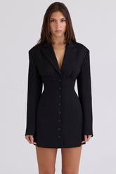 Georgia Black Hourglass Blazer Dress