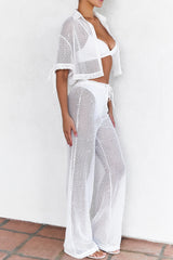 Mistress Rocks White Lace Trousers - SALE