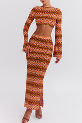 Mistress Rocks Multicolour Knit Maxi Skirt - SALE