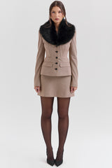 Buckingham Puppytooth Check Hourglass Jacket - SALE