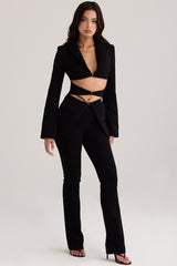 Layla Black V-Front Trousers