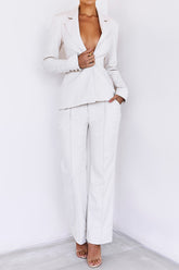 CascadeMistress Rocks Beige Loose Fit Trousers - SALE