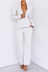 CascadeMistress Rocks Beige Loose Fit Trousers - SALE