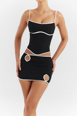 Mistress Rocks Black Cutout Mini Skirt - SALE