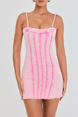 Mistress Rocks Candy Floss Denim Mini Dress - SALE