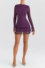 Mistress Rocks Shadow Open Back Mini Dress - SALE