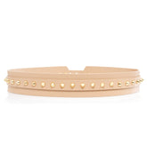 Moneymaker Tan Studded Waist Belt