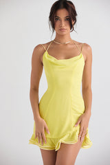 Rossella Buttercup Ruffle Mini Dress
