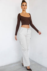 AmplifyMistress Rocks Stone Loose Fit Cargo Trousers - SALE