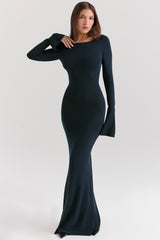 Christiane Midnight Blue Maxi Dress