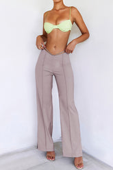 GlistenMistress Rocks Taupe Trousers - SALE