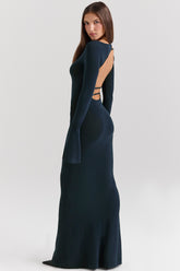 Christiane Midnight Blue Maxi Dress