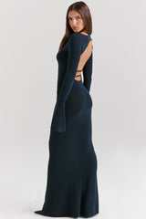 Christiane Midnight Blue Maxi Dress