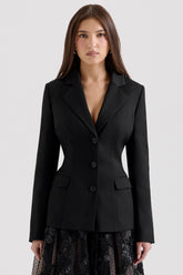 Aviva Black Tailored Hourglass Jacket