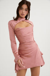 Toira Rose Draped Corset Dress
