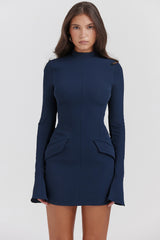 Mahalia Navy Mini Dress