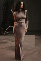 Catiana Smoke One Sleeve Maxi Dress