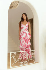 Ocean Mist Midi Dress Pink