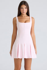 Amelie Ballerina Pink Stretch Crepe Mini Dress