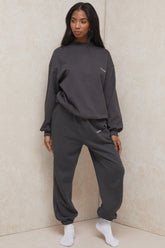 Sky Charcoal Fleece Back Jogging Trousers