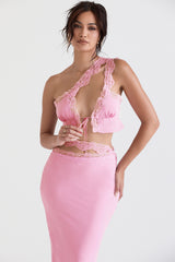 Lorena Pink Floaty Cropped Top