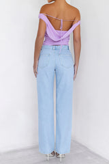 Mistress Rocks Stonewash Baggy Sequin Jeans - SALE