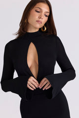 Lois Black Keyhole Bodysuit