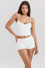 Summer White Dainty Knit Top - SALE
