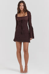 Marisa Espresso Lace Dress