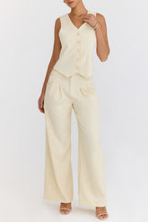 Mistress Rocks Butterscotch Pleated Trousers - SALE